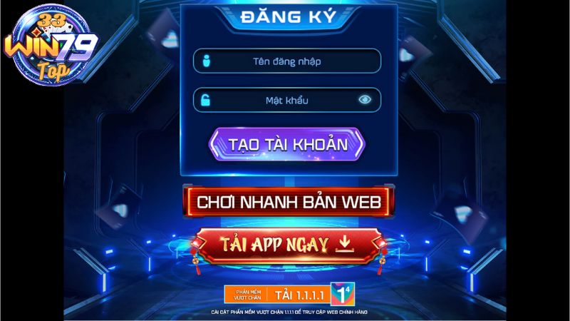 Hướng dẫn chơi Win79 trên bản web